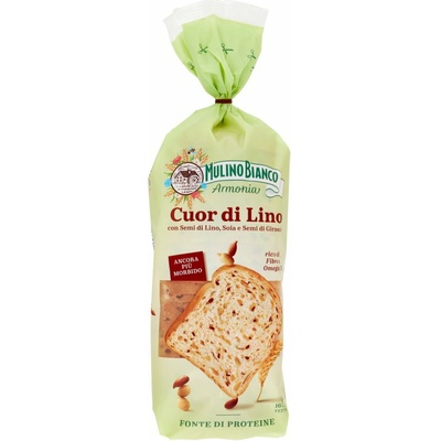 Mulino Bianco krájaný chlieb s ľanovými semienkami, sójou a slnečnicou 400 g
