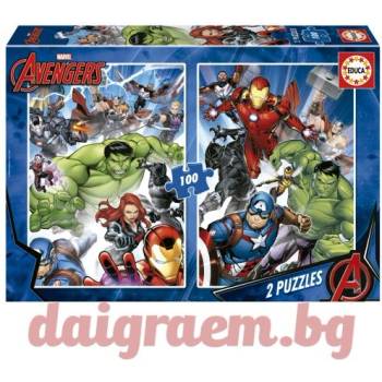 Image 1 of Educa Пъзел educa 19679 - 2 х 100 части - Отмъстителите (edu19679)