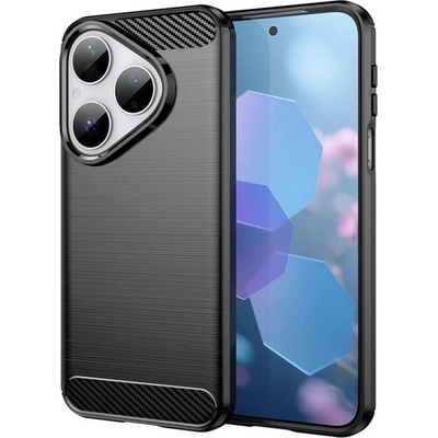GKK Противоударен Калъф за Huawei Pura 80, Premium Carbon Case, Черен (5966011681651)