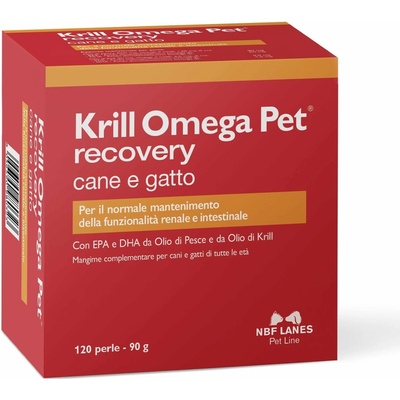 NBF Lanes krill Omega pet pes a kočka podpora funkce ledvin a střev 120 kps
