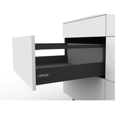 Cemux Zásuvka A Box výška 199 mm barva antracitová 500 mm