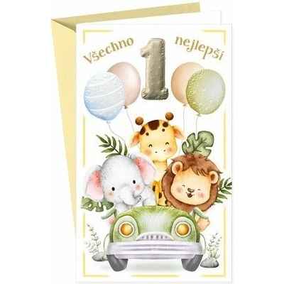 ARGUS Dětské blahopřání k 1. narozeninám 17-6044c1 – Zbozi.Blesk.cz