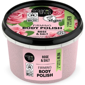 Organic Shop Rose & Salt Firming Body Polish 250 ml