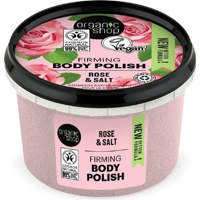 Organic Shop Rose & Salt Firming Body Polish 250 ml