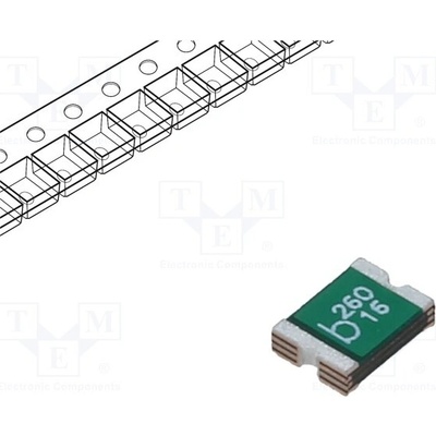 BEL FUSE 0ZCG0260BF2B Pojistka: polymerová PTC; 2,6A; Imax: 100A; SMD; 0ZCG; 1812