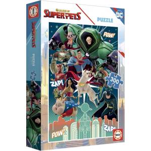Educa Детски пъзел Educa - DC Лига на Суперлюбимци, 300 части (EDU19486)