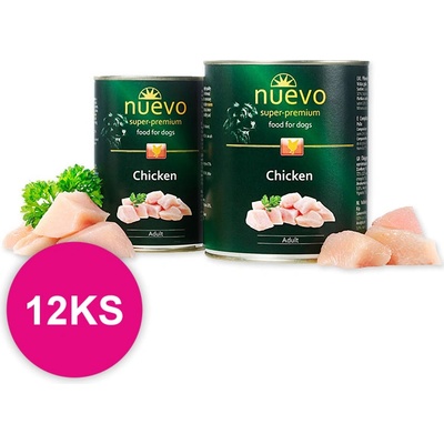 Nuevo Dog Adult Chicken 12 x 800 g