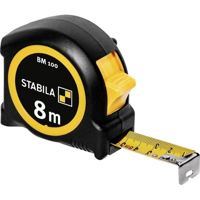 STABILA 19581 Metr svinovací 8m žlutá páska 25mm Typ BM100