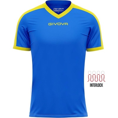 Givova sportovní triko Revolution royal-yellow modrá