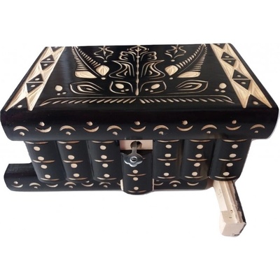 Magic Puzzle Box Кутия за бижута магическа дървена кутия за пъзели със скрит ключ предизвикателство отваряне на тайно хранилище (_eb39123b5)