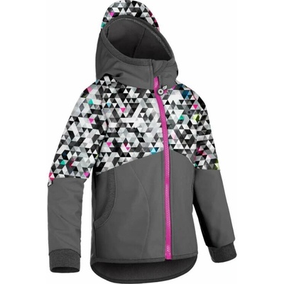 Unuo softshellová bunda s fleecem Street metricon šedá žíhaná – Sleviste.cz