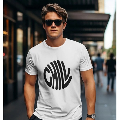 Bullshirt.sk pánske tričko Chill biele