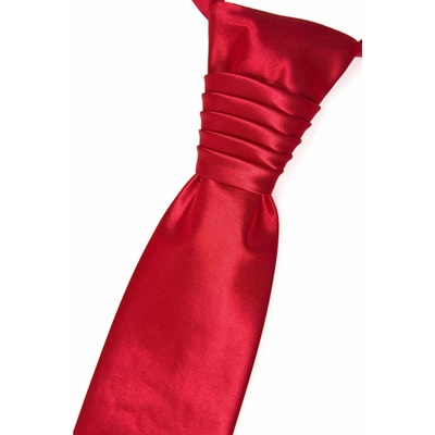 Hladká francúzska kravata červená