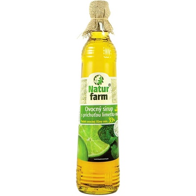 Natur Farm Ovocný sirup limetky a mäty 0,7 l