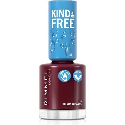 Rimmel Kind & Free лак за нокти цвят 157 Berry Opulence 8ml
