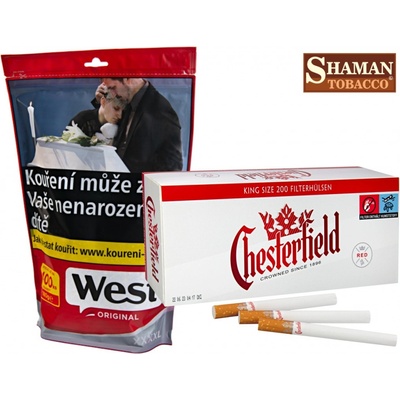 WEST Red cigaretový tabák 173 g – Zboží Dáma