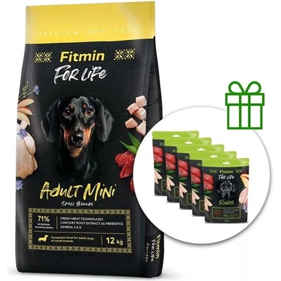 Fitmin FOR LIFE Възрастни Мини 12кг + 5x Fitmin For Life Rings БЕЗПЛАТНО