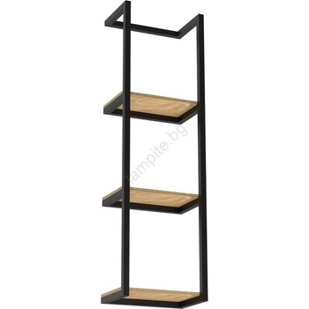 Luminex Стенна закачалка за кърпа 78x23 см черна (LU9030)