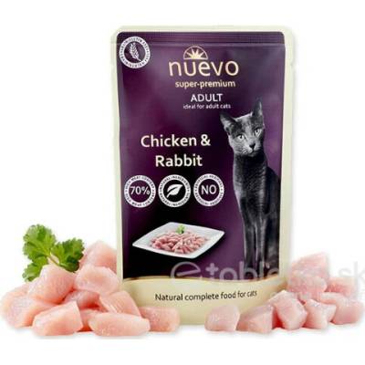 NUEVO Cat Adult kuracie a králičie mäso 16 x 85 g