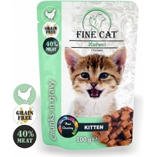 Fine Cat grain-free kitten kuřecí v omáčce 100 g