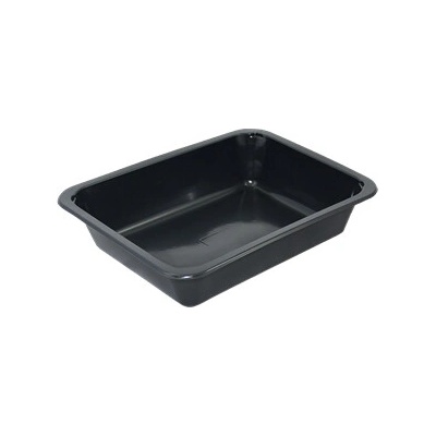 ECOFOL Plastová zatavovací miska LIGHT 1D černá PP 227x178x50 mm ideal pack® bal/50 ks