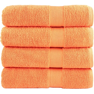 vidaXL Премиум кърпи за баня SOLUND 4 бр оранжев 70x140 см 600 gsm (137381)