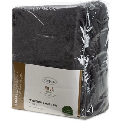 Eurofirany fleece prostěradlo FLANO šedé 140x200