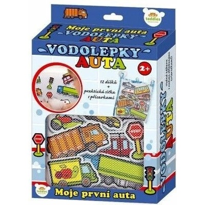 Vodolepky Teddies Moje první auta pěnová 12 ks
