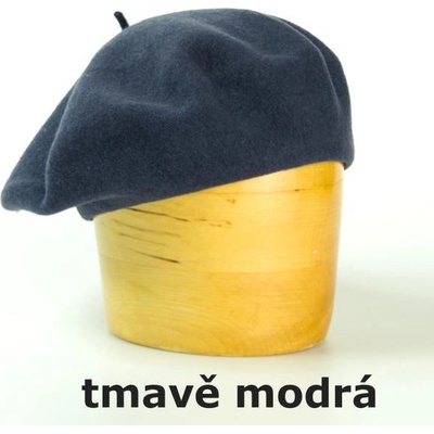 Dámský vlněný baret tmavě modrá