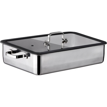 Inoxriv INOXRIV-PREMIUM-Дълбока тава за готвене с дръжки и капак 36x25xh8cm (53106205) (0118262)