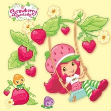 Strawberry Shortcake omaľovánky štvorec s háčikom na zavesenie