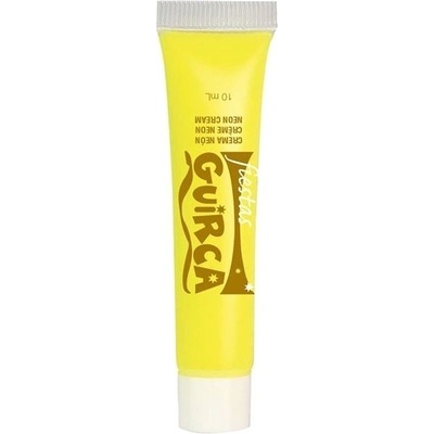 Guirca barva na obličej v tubě neon 10 ml různé barvy žlutá