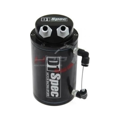 Oil catch tank D1 Spec - 2x vývod - objem 0,5l - černý