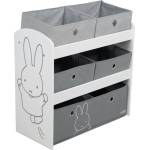 Roba Бял/сив органайзер за детски играчки 63, 5x29, 5x60 cm Miffy - Roba (450159D210)