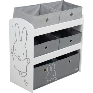 Roba Бял/сив органайзер за детски играчки 63, 5x29, 5x60 cm Miffy - Roba (450159D210)