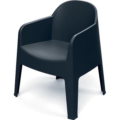 Ferne Židle s područkami MILANE 68 x 60 x 81 cm, uhelná