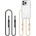 Tech-Protect Magsafe Калъф с Връзка за iPhone 16 Pro Max, Tech-Protect FlexAir Chain Case, Прозрачен (5906302311736)