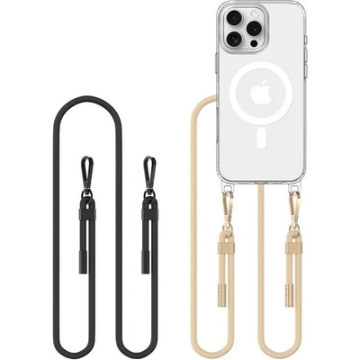 Tech-Protect Magsafe Калъф с Връзка за iPhone 16 Pro Max, Tech-Protect FlexAir Chain Case, Прозрачен (5906302311736)
