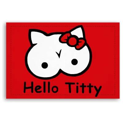 Fotoobraz 90x60 cm střední Hello titty