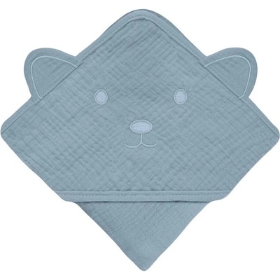 Lionelo Бебешка хавлия с качулка Lionelo - 80 x 80 cm, Grey (5903771709316)