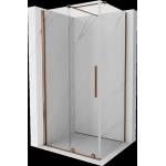 Mexen Velar плъзгаща се душ кабина 120 x 75 см, прозрачна, розово злато (871-120-075-01-60)