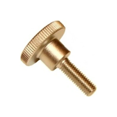 Skrutka s valcovou ryhovanou hlavou DIN 464 M3x6 mosadz