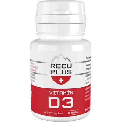 Recuplus vitamín D3 90 tabliet
