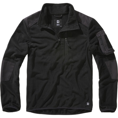 BRANDIT mikina Fleece Troyer Ripstop Černá