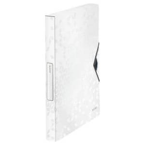 Leitz Briefcase with rubber band PP Leitz WOW, 30 mm, white 46290001