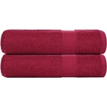 vidaXL Кърпи за ръце FROGN 2 бр. бордо 50x100 см 360 г/м2 (136734)