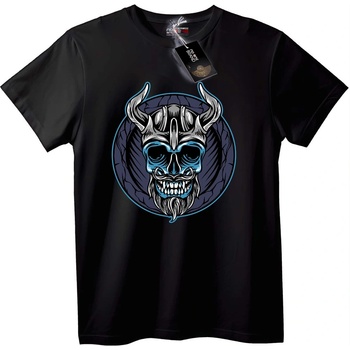NOONEBRAND Тениска Викингски Skull - 2XL, Black