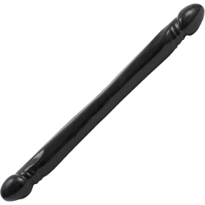 Doc Johnson Double Header Dong Smooth 18" Black
