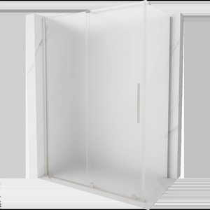 Mexen Velar плъзгаща се душ кабина 160 x 100 cm, мраз, четкан никел - 871-160-100-31-97 (871-160-100-31-97)