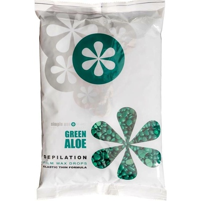 simple use Depilační vosk zrnka Green Aloe 800 g